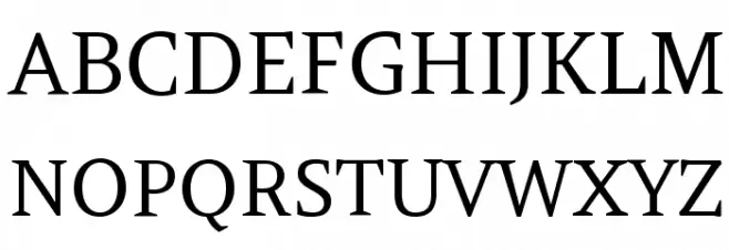 Amethysta Regular フォント 大文字