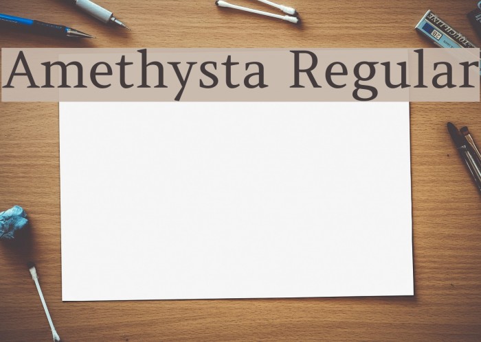 Amethysta Regular Font examples