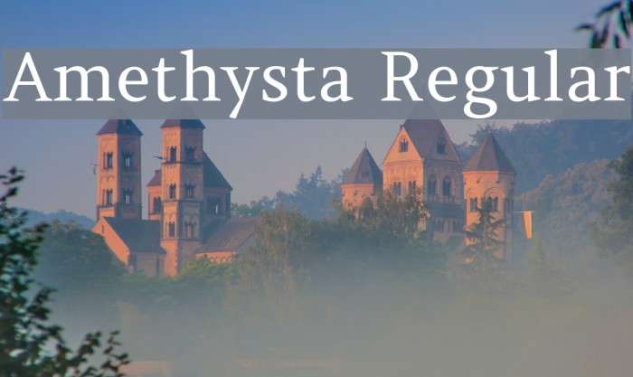 Amethysta Regular Font examples