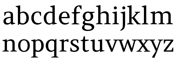 Amethysta Regular Font LOWERCASE