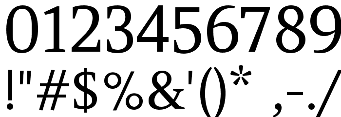 Amethysta Font OTHER CHARS