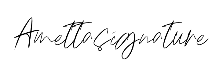 Amettasignature  font caratteri gratis