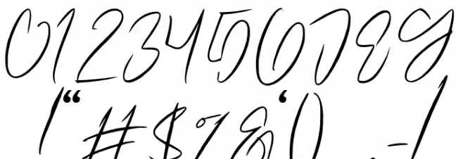 Amettasignature Font OTHER CHARS