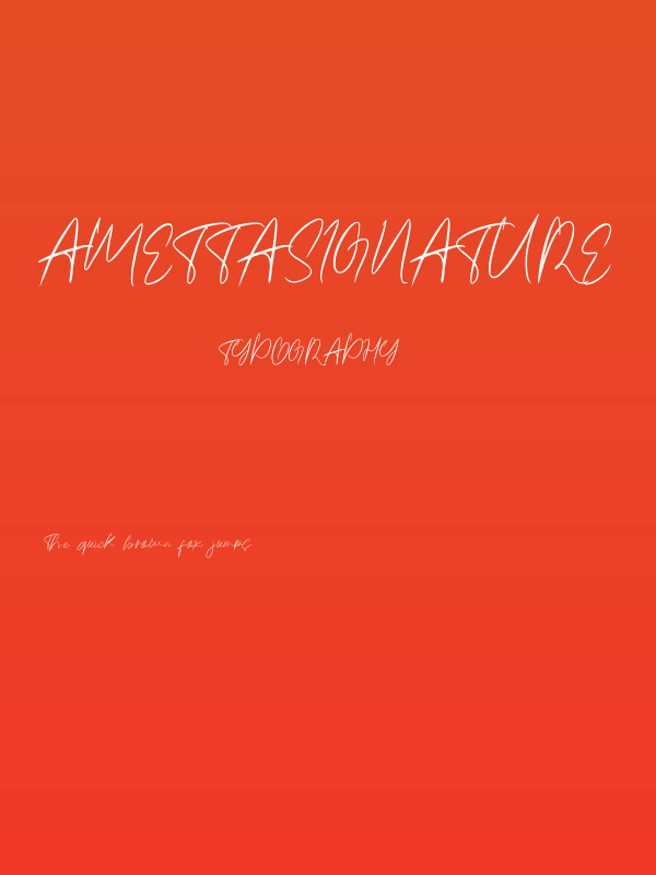 Amettasignature Poster