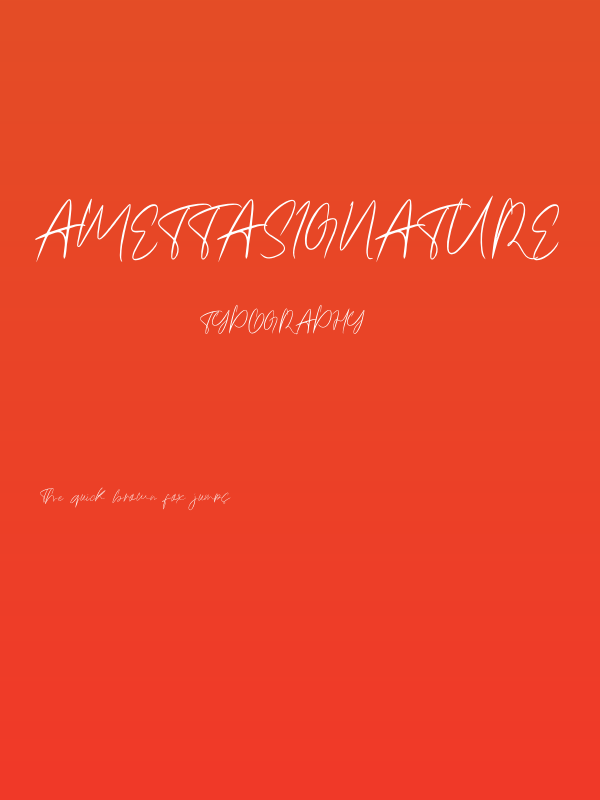 Amettasignature Poster