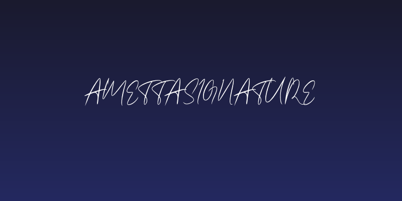Amettasignature Social Header