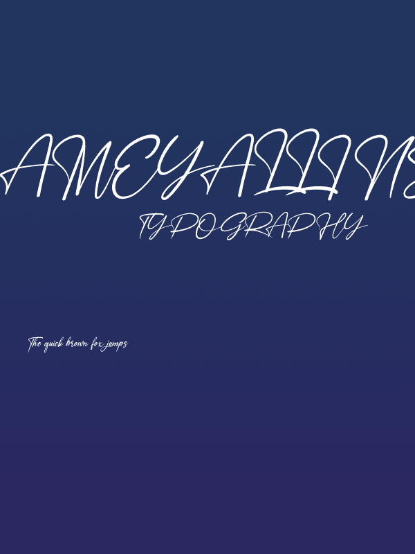 AmeyallindaSignaturRegular Poster