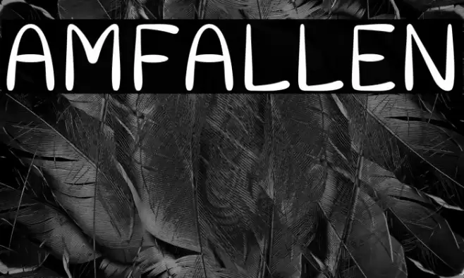 Amfallen Font examples