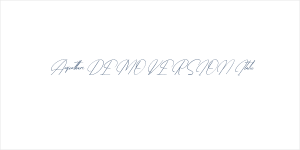 Amfenthari DEMO VERSION Italic Logo