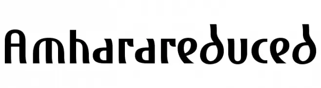 Amharareduced  Скачать бесплатные шрифты