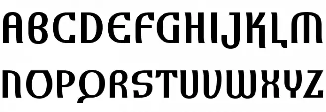 Amharareduced Schriftart Groß