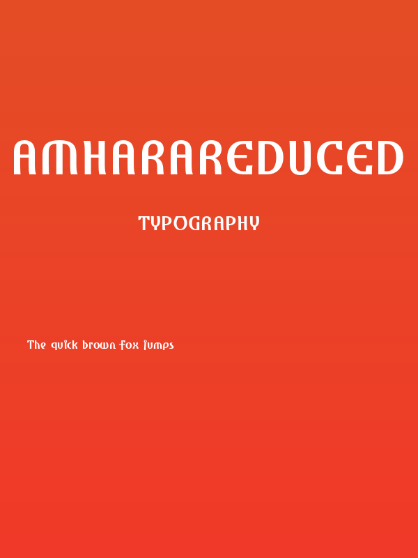 Amharareduced Poster