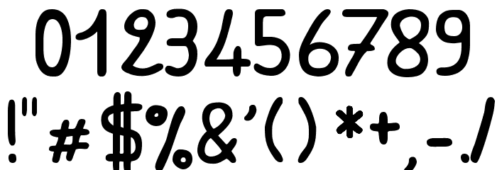 Amiable Font OTHER CHARS