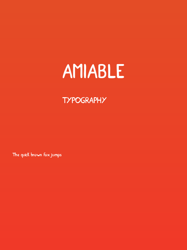 Amiable Poster