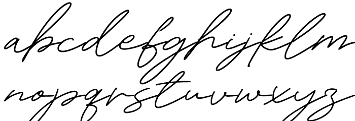 Amibata Font LOWERCASE