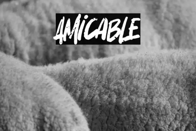 Amicable Font examples