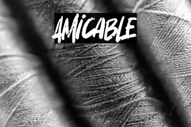 Amicable Font examples