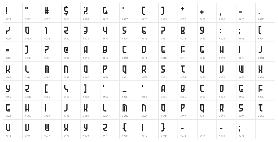 Amid Verrion Character Map