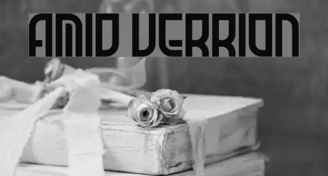 Amid Verrion Font examples