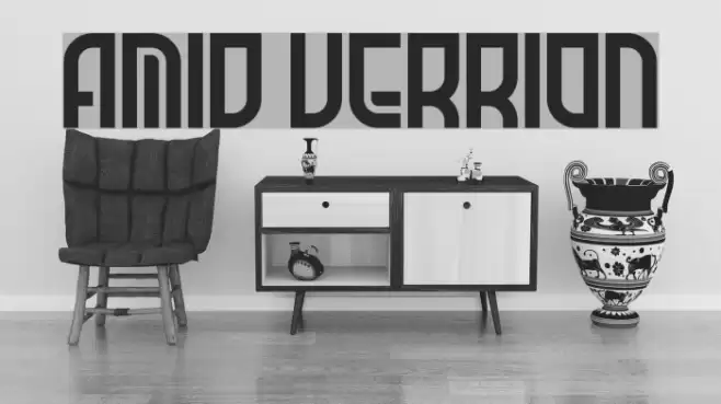 Amid Verrion Font examples