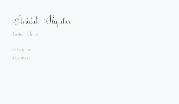 Amidah-Regular Business Card
