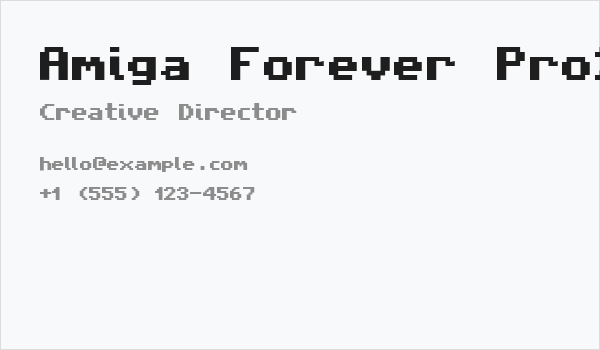 Amiga Forever Pro2 Business Card