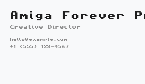 Amiga Forever Pro Business Card