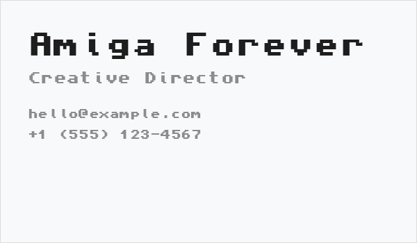 Amiga Forever Business Card