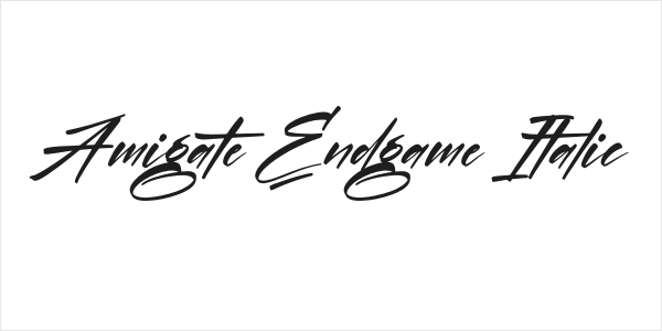 Amigate Endgame Italic Logo
