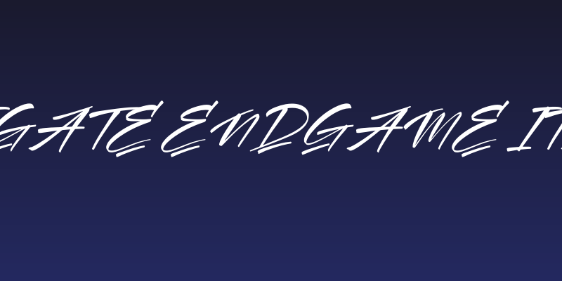 Amigate Endgame Italic Social Header