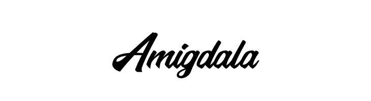 Amigdala  font caratteri gratis