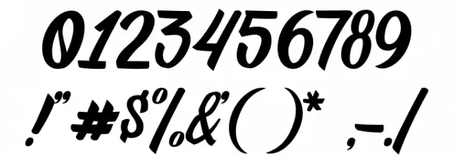 Amigdala Font OTHER CHARS