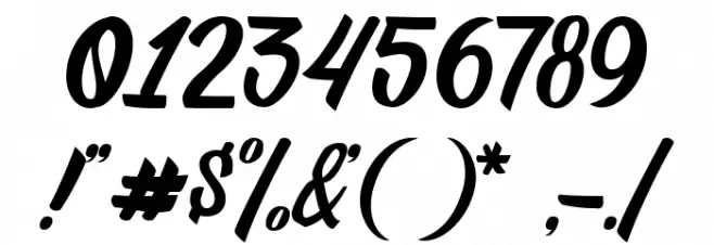 Amigdala Font OTHER CHARS