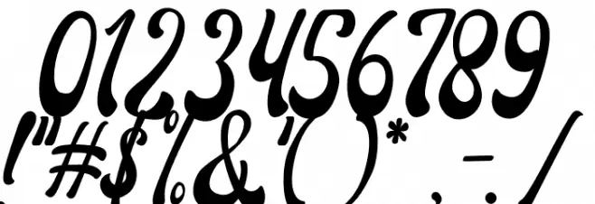 Amigos Script Font OTHER CHARS