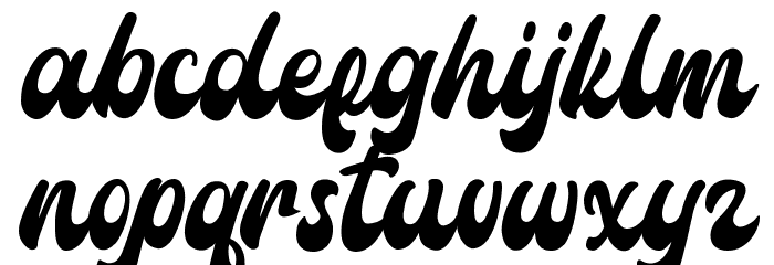 Amigos Script Font LOWERCASE