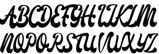 Amigos Script 字体 大写