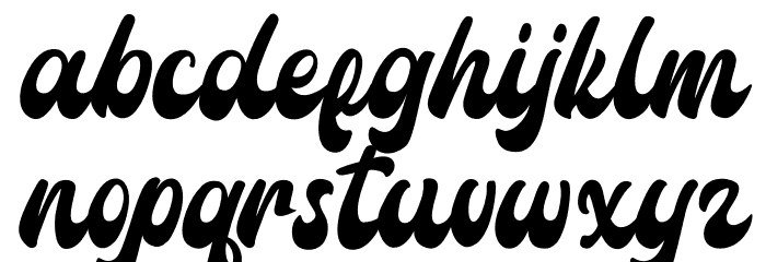 Amigos Script Font LOWERCASE