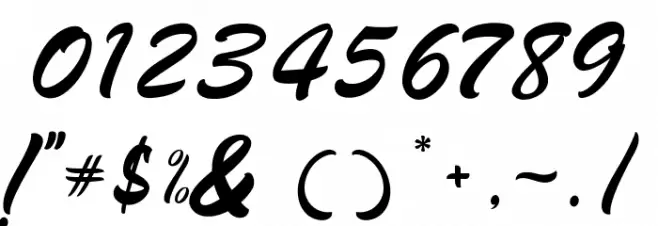 Amigos Font OTHER CHARS