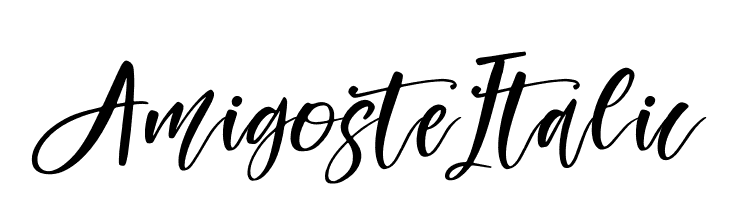 Amigoste Italic  フリーフォントのダウンロード