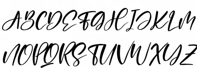 Amigoste Italic फ़ॉन्ट अपरकेस