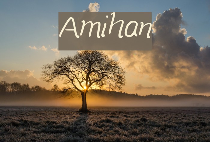 Amihan Font examples