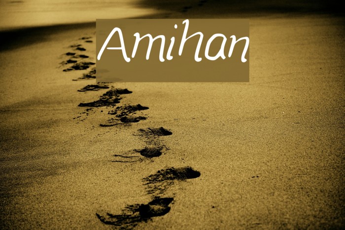 Amihan Font examples