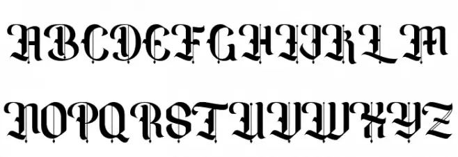 Amika Blackletter Free Font フォント 大文字