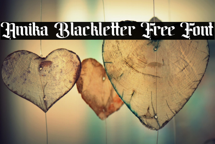 Amika Blackletter Free Font Example 3