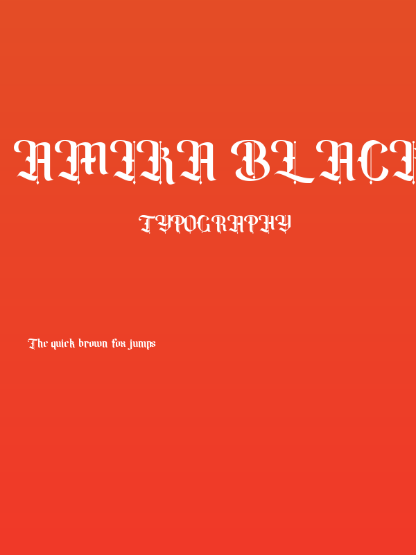 Amika Blackletter Free Font Poster