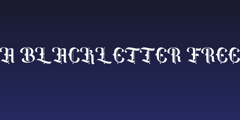 Amika Blackletter Free Font Social Header