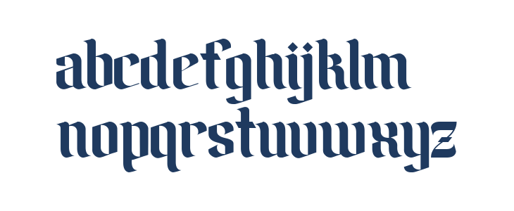 Amika Blackletter Free Font Lowercase