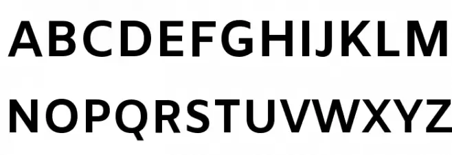 Amiko Bold Font UPPERCASE