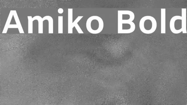 Amiko Bold Font examples