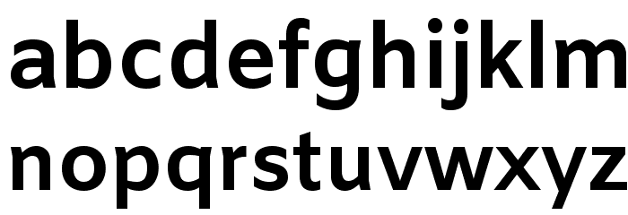 Amiko Bold Font Litere mici